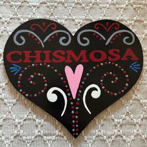 Hand-cut & Hand Painted Wooden Heart Decor🖤